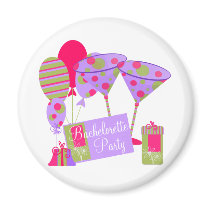 Retro Bachelorette Party magnets