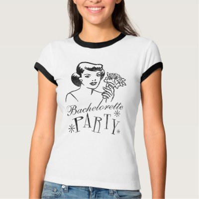 Retro Bachelorette Party tee shirts