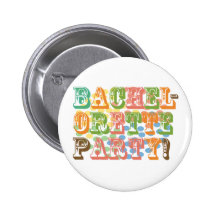 retro bachelorette party wedding bridal shower button