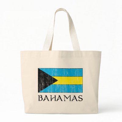 Retro Bahamas Flag Totebag by aesthete