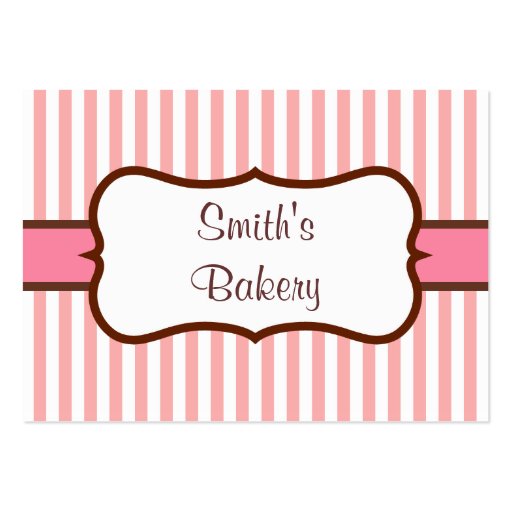 Retro Bakery Business Cards (front side)
