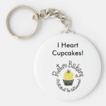 Retro Bakery I Heart Cupcakes Key Chain! keychains