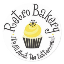 Retro Bakery Stickers! by retrobakery Retro Bakery Stickers!