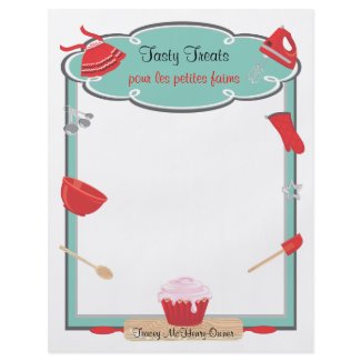 Retro baking and cooking Flyer Letterhead