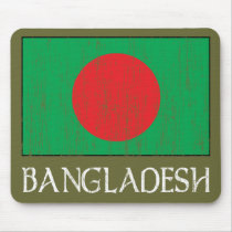Retro Bangladesh Flag Mousepad by aesthete Retro Bangladesh Flag Mousepad