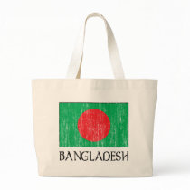 Retro Bangladesh Flag Totebag