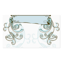 Retro banner Profile Card business cards by coconutpie Retro banner Profile Card business cards