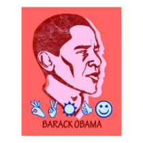 Barack Retro Poster poster