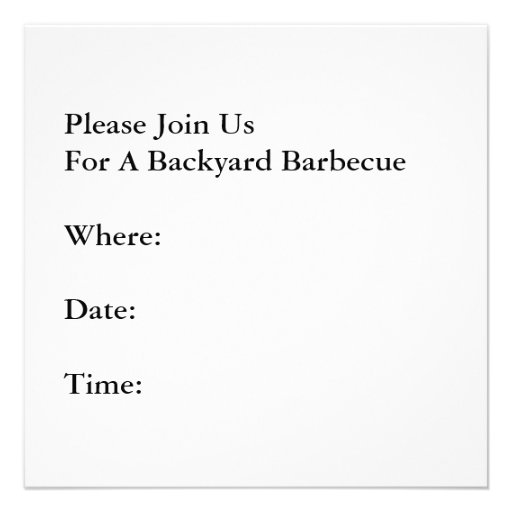 Retro Barbecue Mid-century Style Googie Invitation