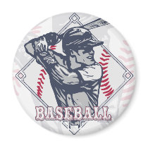 Retro Baseball Shirts and Gift Items Refrigerator Magnets