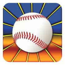 Retro Baseball Sticker