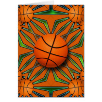 RETRO BASKETBALL GREETING CARDS