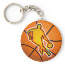 RETRO BASKETBALL KEYCHAIN