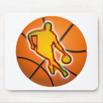 RETRO BASKETBALL MOUSE PADS