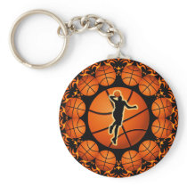 RETRO BASKETBALL PLAYER KEY CHAIN