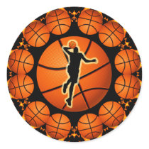 RETRO BASKETBALL PLAYER STICKERS