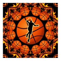 RETRO BASKETBALL POSTER