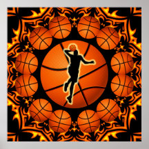 RETRO BASKETBALL POSTER