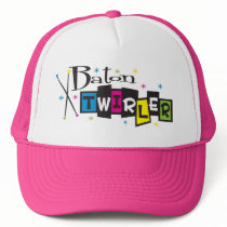 Retro Baton Twirler Mesh Hat