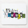 Retro Baton Twirler Mouse Mat
