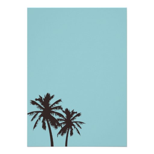 Retro Beach Anniversary Party Invitations