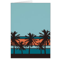 Retro Beach Card