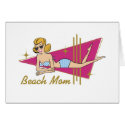 Retro Beach Mom cards by mom_tee_shirts Retro Beach Mom cards