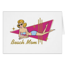 Retro Beach Mom cards