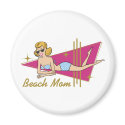 Retro Beach Mom magnets by mom_tee_shirts Retro Beach Mom magnets