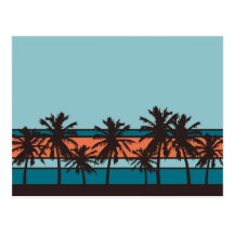 Retro Beach Postcard