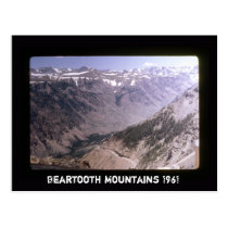 Retro Beartooth Mountains Scenic Highway Landscape postcards