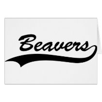 Retro Beaver Card