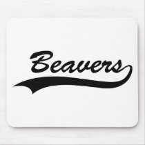 Retro Beaver Mouse Pads