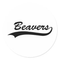 Retro Beaver Sticker