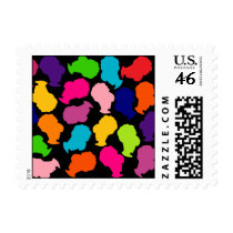 Retro BeeHive Confetti Postage