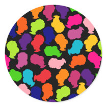 Retro BeeHive Confetti Stickers