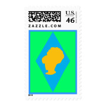Retro BeeHive Diamond Cameo Postage