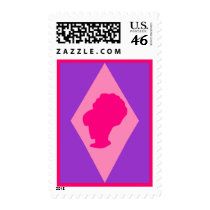 Retro BeeHive Diamond Cameo Postage