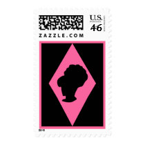 Retro BeeHive Diamond Cameo Postage