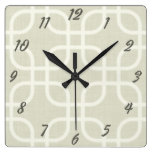 Retro Beige Geometric wall clocks
