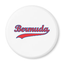 Retro Bermuda Refrigerator Magnet