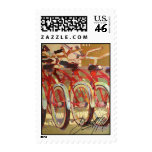 Retro Bikes Postage Stamp