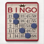 Retro Bingo Card mousepads