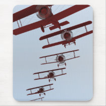 Retro Biplane Mouse Pad