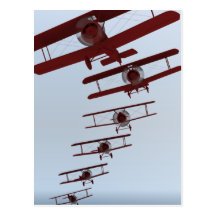 Retro Biplane Postcards