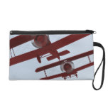 Retro Biplane Wristlet Purse