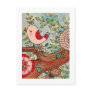 Retro bird, branch, and flowers postcards Retro bird, branch, and flowers postcards