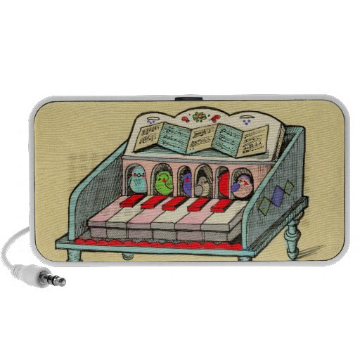 Retro Bird Harpsichord piano Speaker