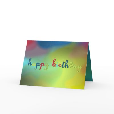 retro birthday greeting card by almawad