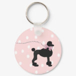 Retro Black and Pink  Keychain